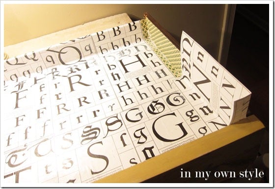 How to line a drawer with decorative paper
