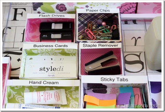 How to make Drawer-organizers out of boxes