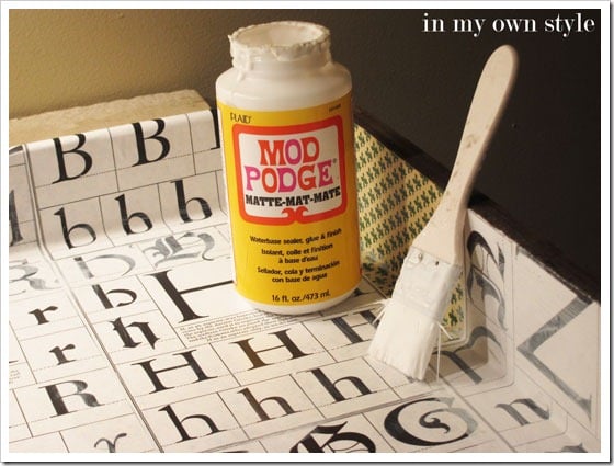 Mod-Podge Decorating Ideas for the inside of drawers.
