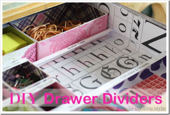 Drawer organizing ideas
