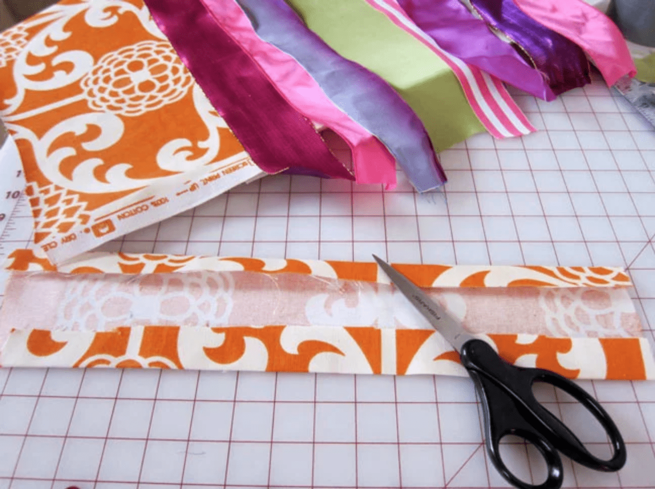 Ribbons being cut for a memo board