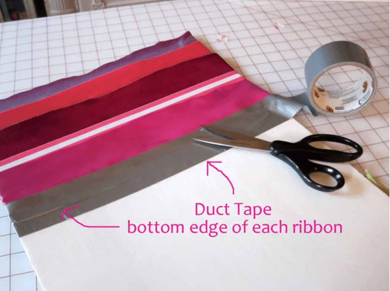 Cutting colorful ribbons