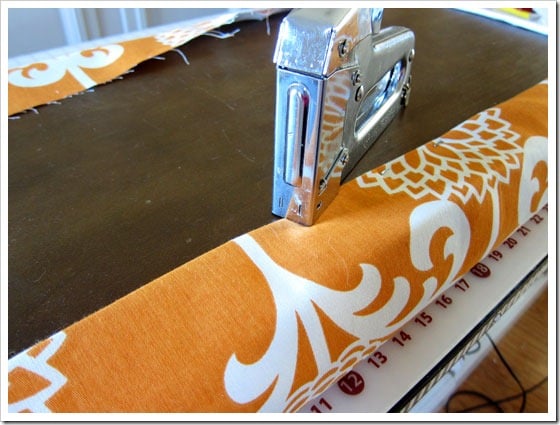 How to staple fabric to chair cushions or bench seats