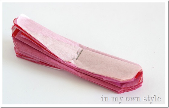How to make a tissue paper flower
