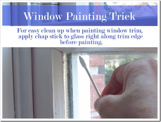 How to paint window trim