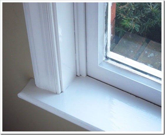 How to paint window trim