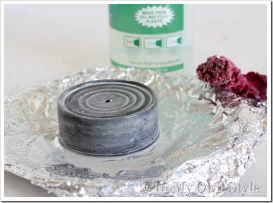 How to paint something to look like Zinc