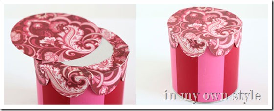 How to make a decorative lid for a jar