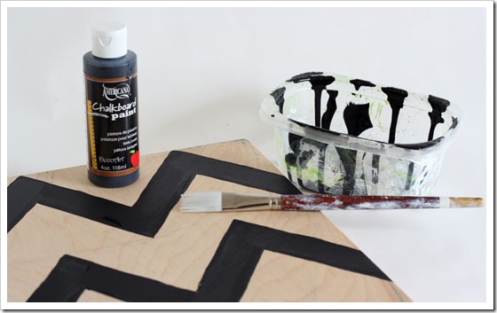 Make a Chalkboard Chevron Frame