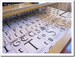 How to line a desk drawer with pages from a book.