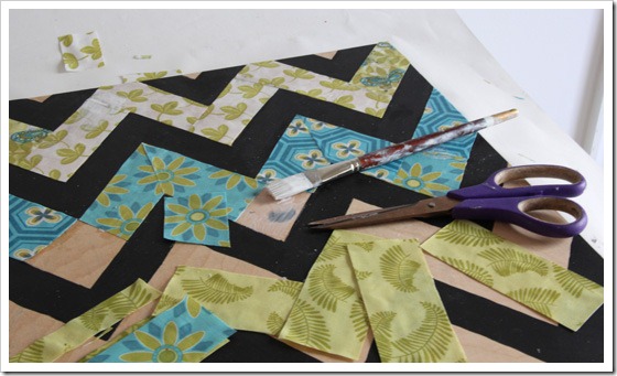 How to make a Chalkboard Chevron frame