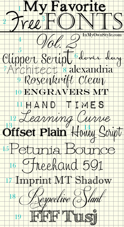 Free fonts