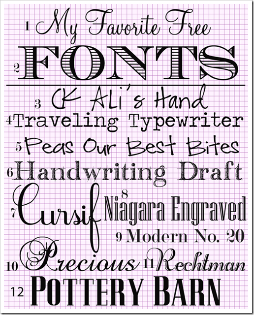 Free handwriting fonts to download