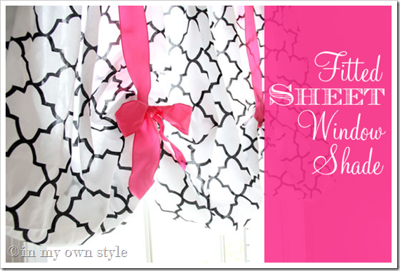 Decorating with sheets Window Treatment