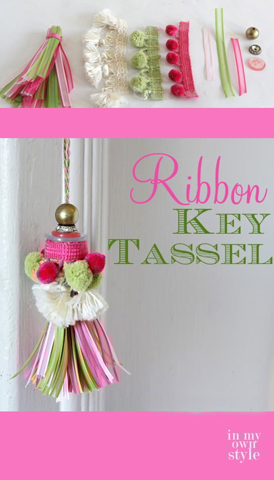Make Your Own Stylish Key Chain Tassel. Perfect for tying onto things you can't afford to lose.