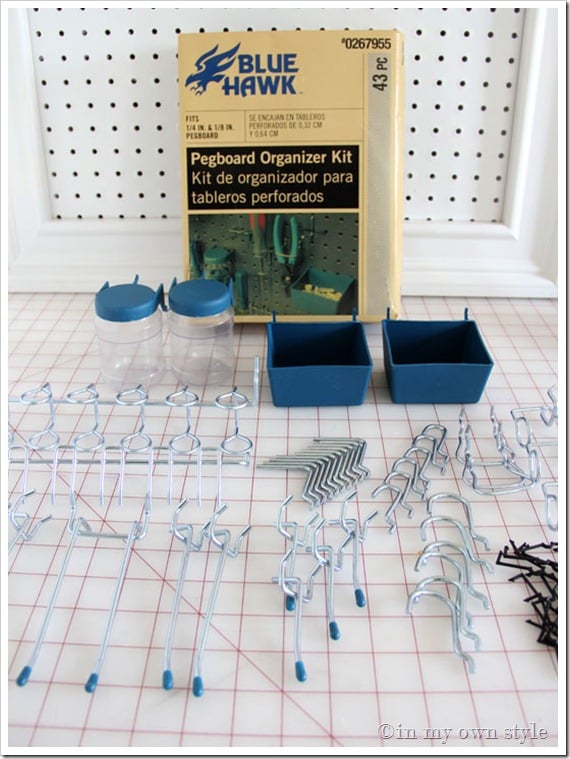 Pegboard-Set for Organizing tools
