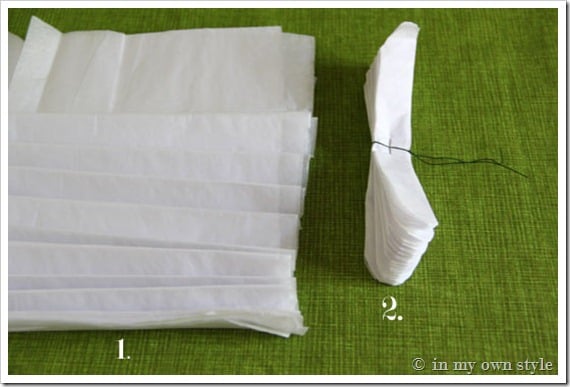 Paper flower tutorial
