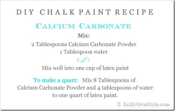 The Best Chalk Paint Recipe