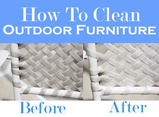 How to clean outdoor furniture