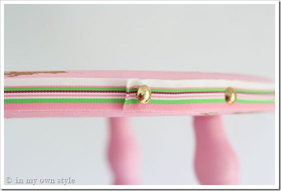 How to add nail head trim to furniture