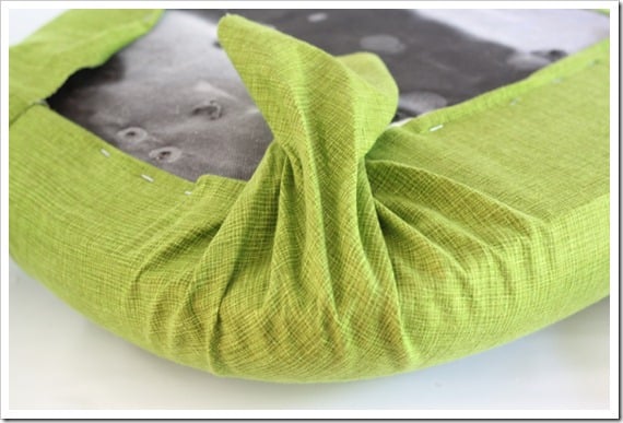 How to cover a seat cushion: Office Chair Makeover