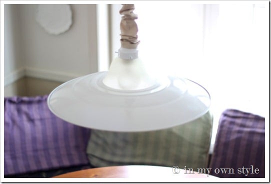 How to update a brass light fixture with paint