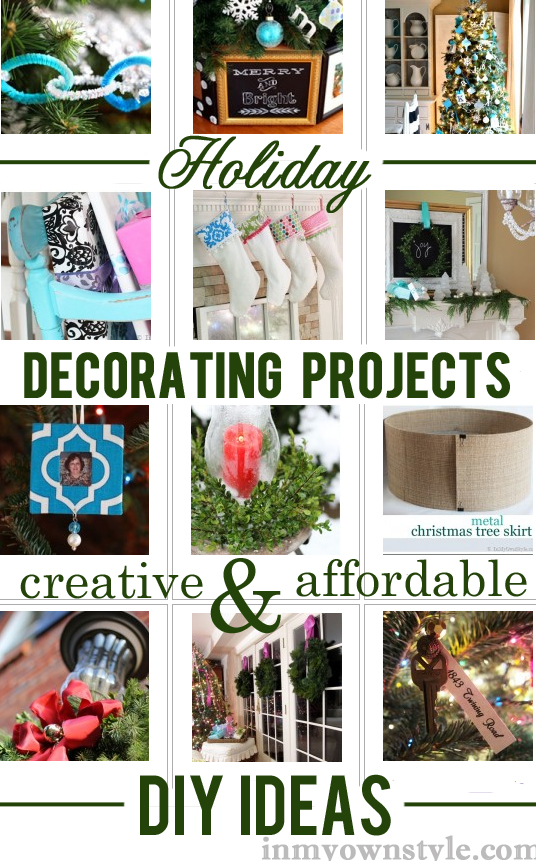 Affordable Christmas decorating ideas. Easy DIY Christmas Decorating projects to make to decorate your home this holiday season. | In My Own Style