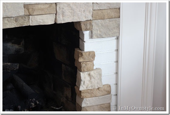 Firepalce makeover using AirStone