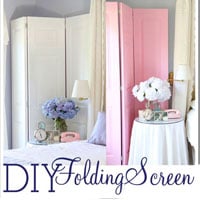 How to make a decorative folding screen out of old doors