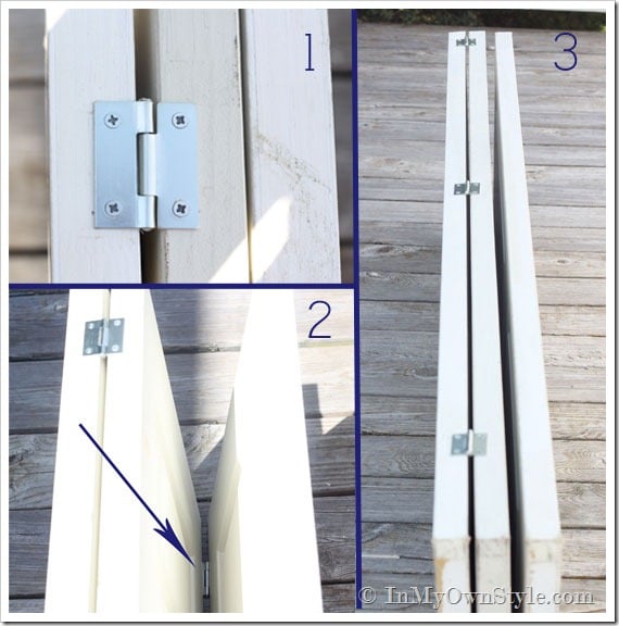 Hinge-placement for a folding screen