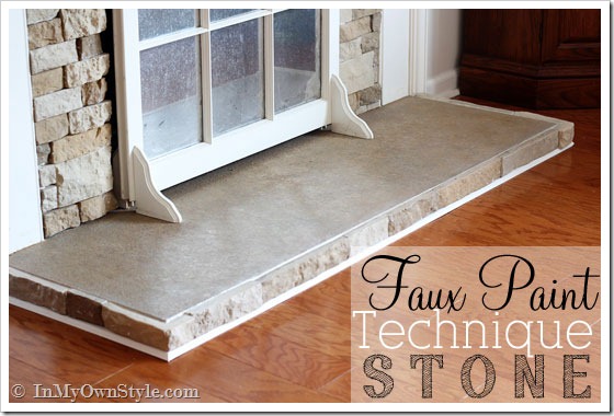 Faux paint Technique Stone