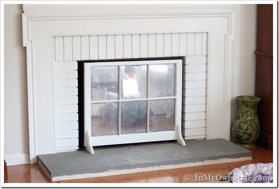 How to Paint a-Brick-Fireplace