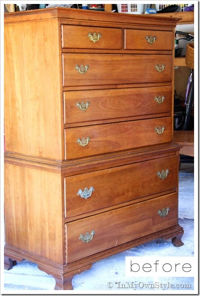 Before Furniture transformations chest of drawers