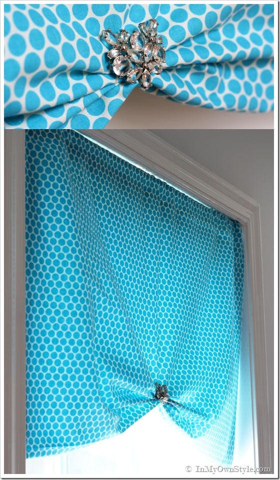 One yard No Sew Window Treatment