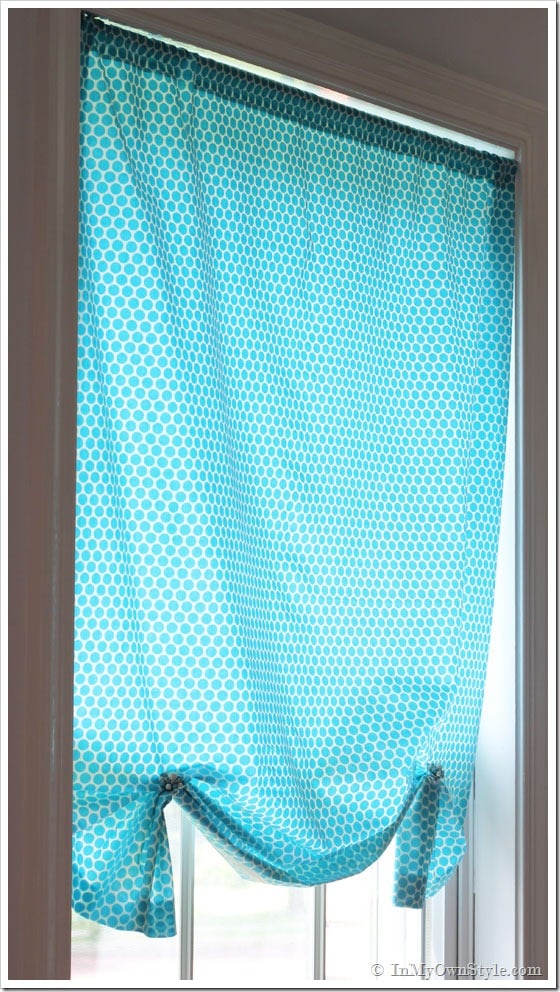 Easy no sew window treatment