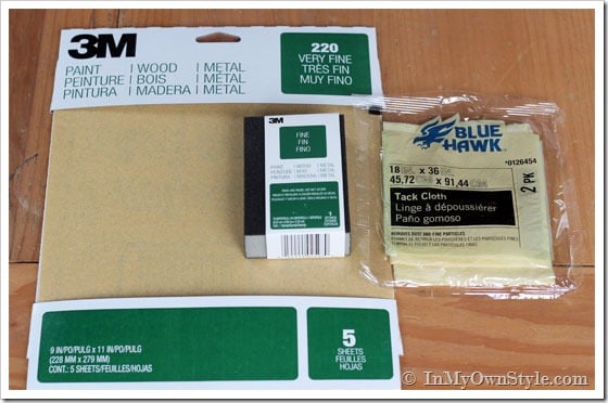 Furniture-painting-sanding sheets to use.