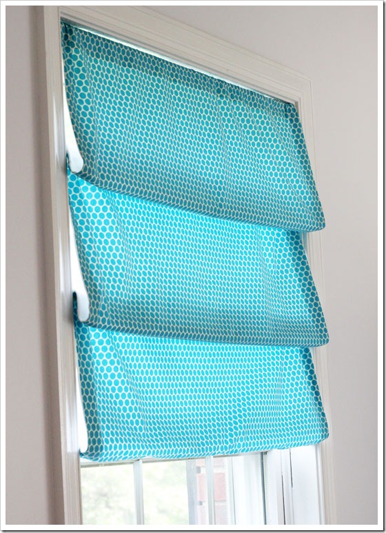 Easy to make No-Sew-Roman-Shade