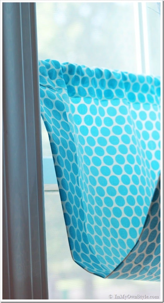 Tension-Rod and Fabric No Sew Window Shade