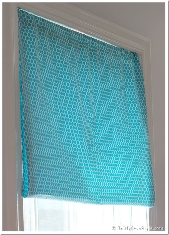 Tutorial No Sew Fabric Window Treatment