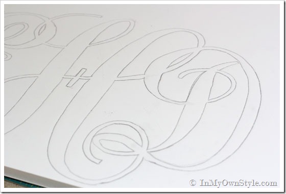 How to make a monogram sign