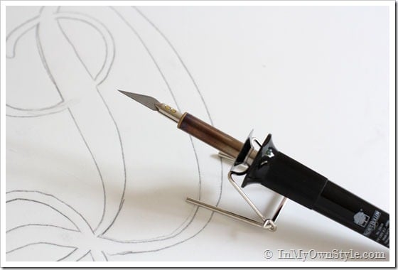How to cut foam board to make a monogram