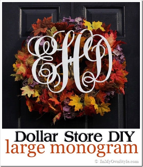 How to make a large monogram with Foam Core 
