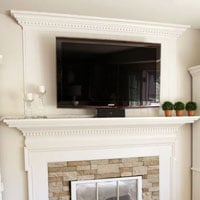 How to hide the cords on a Falt screen wall mounted TV the easy way