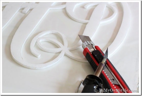 Foam-Board Monogram-Tutorial