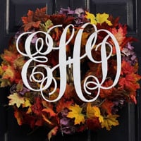How to make a monogram out of foam for front door
