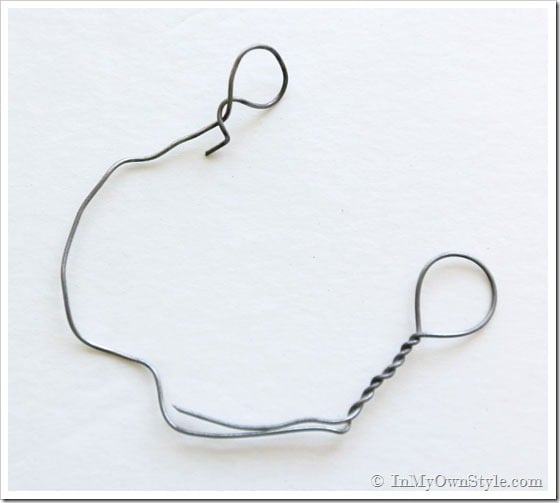 How to make a wire hook to hold TV cords to hide them.