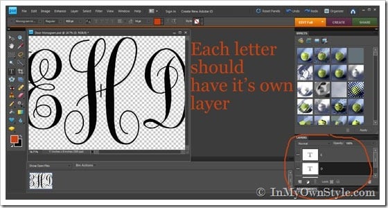 Monogram-making