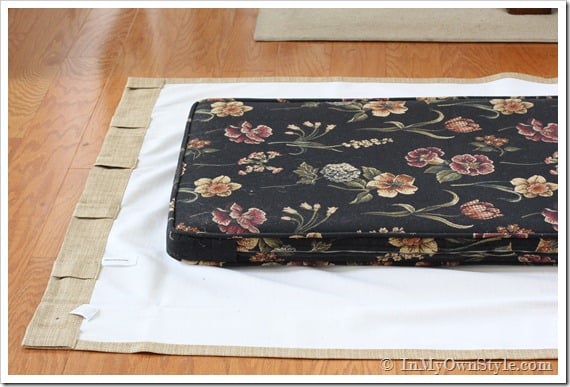 Banquette Cushion Cover Tutorial