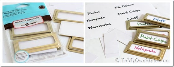 Martha Stewart Metal-File-Box-Labels