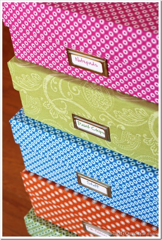 Fabric Covered Box Tutorial {InMyOwnStyle.com}